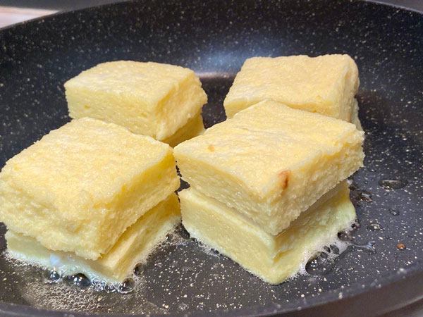 吐司去邊切成小塊